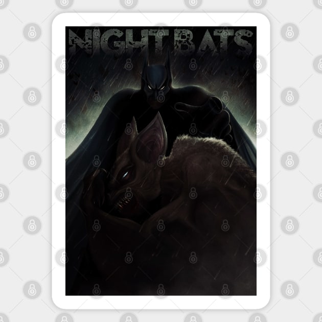 nightbats Sticker by ZEROSCARECROW13